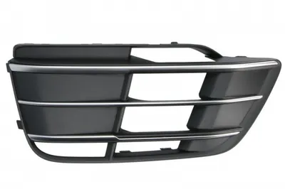 Element bara fata stanga (cu dungi crom, plastic, negru lucios crom, S-LINE) potrivit AUDI Q5 FY 01.17-10.20