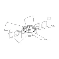 Paleta ventilator, racire motor TOPRAN 401 191