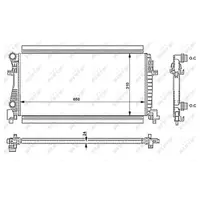 Radiator, racire motor NRF 58438