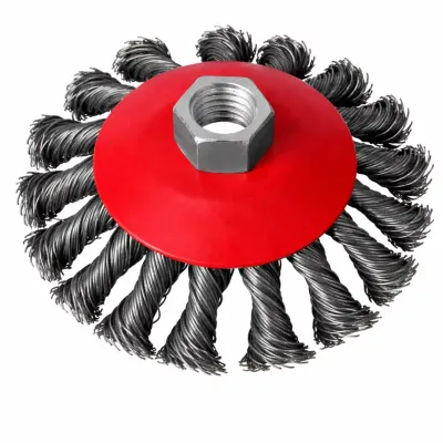 Perie rotativa cu sarma rasucita, 125 mm-pentru polizor unghiular