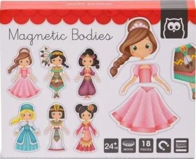 Puzzle magnetic educativ din lemn