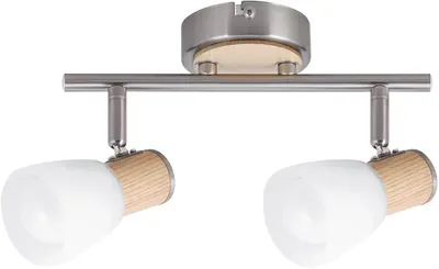 Spot dublu Rabalux - Gavin 6487, IP20, E14, 2 x 40W, 230V, argintiu