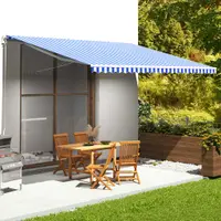 Gossi panza de rezerva copertina, albastru si alb, 5x3,5 m