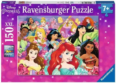 Puzzle Ravensburger din 150 XXL piese - Prințese Disney: Visele devin realitate