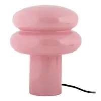 Veioză roz din sticlă (înălțime 24 cm) Incesante – Leitmotiv