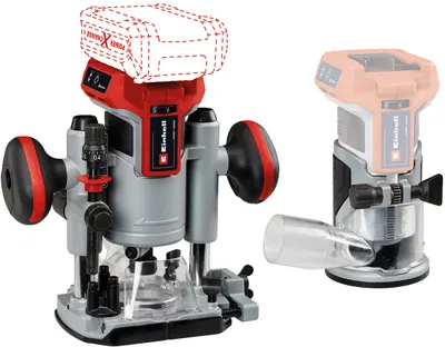 Mașină de frezat fără fir Einhell - Power X-Change, TP-RO 18 Set Li BL-Solo