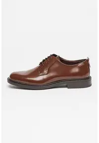 Pantofi derby de piele Lysander - Caramel