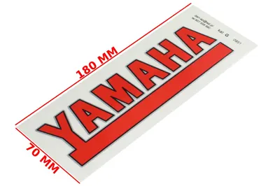 Autocolant Yamaha, culoare rosu