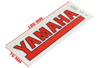 Autocolant Yamaha, culoare rosu