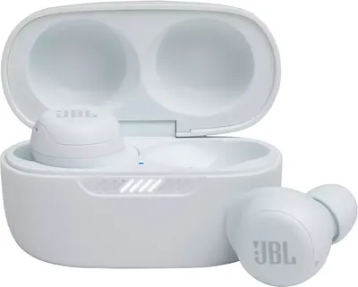 Căști wireless cu microfon JBL - Live Free NC+, ANC, TWS, albe