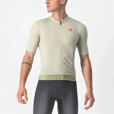 Tricou pentru ciclism cu maneca scurta Essenza Jersey - alb verde deschis desert