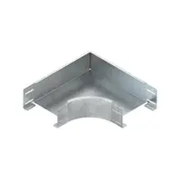 Cot 90° cu profile laterale neperforate, dar cu perforatii conector, cu placi de imbinare integrate RESS 110.100