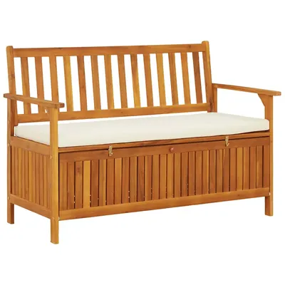 vidaXL Bancă de depozitare grădină 120x63x84 cm lemn masiv salcâm XL