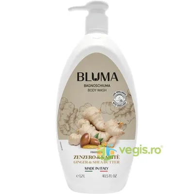 Gel de Dus Cremos cu Parfum de Ghimbir si Unt de Shea 1.2L