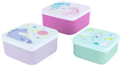 Set cutie cu alimente Miniland - Fantasy, 3 buc