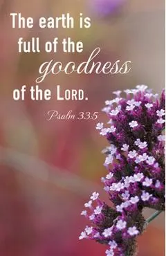 General Worship Bulletin: Earth Is Full (Package of 100): Psalm 33:5 (Kjv)