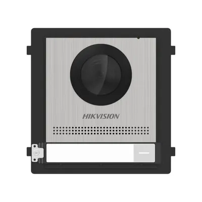 Videointerfon modular de exterior Hikvision DS-KD8003-IME1(B)/S, 2 MP, IR, 1 familie, montaj aparent, PoE