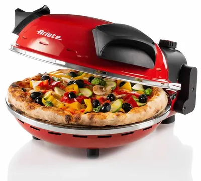 Cuptor electric pentru pizza Ariete - 0909, 1200W, 32 cm, roșu