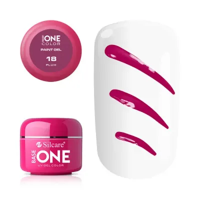 Gel UV Color Base One Silcare Paint Plum 18
