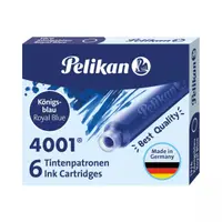 Rezerve stilou Pelikan , cerneala albastra, 6buc/cutie, En-gross