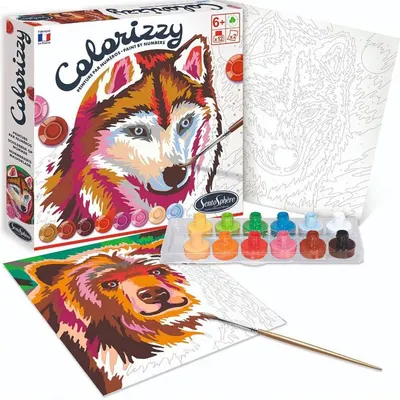 Set de colorat cu cifre Sentosphere, catei