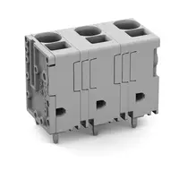 PCB terminal block; 6 mm²; Pin spacing 15 mm; 2-pole; Push-in CAGE CLAMP®; 6,00 mm²; gray