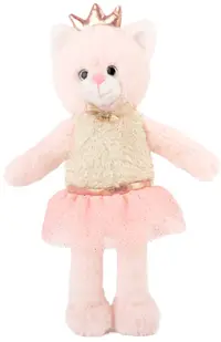 Jucărie de pluș Amek Toys - Pisoi, roz, 46 cm