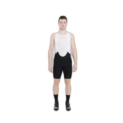 Pantaloni scurți de ciclism KLS cu bretele și bazon (negru, mărimea L)