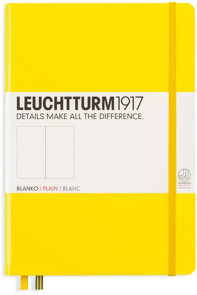 Agenda Leuchtturm1917 - A5, pagini albe, Lemon