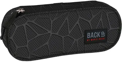 Penar oval școlar BackUp A - Rocks, 1 fermoar