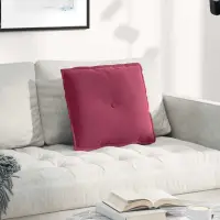 vidaXL Perna pentru spate Roșu Vin 50 x 45 cm Țesătură din corduroy