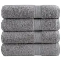 Gossi prosoape de maini premium solund 4 buc gri 50x100cm 600gsm