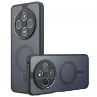 Husa MagSafe pentru Xiaomi Redmi 14C, Techsuit, PureFrost, Neagra Satinata