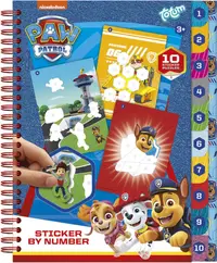 Carte cu autocolante după număr Totum - Paw Patrol