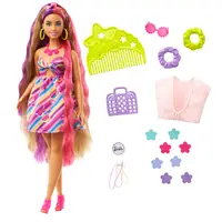 Papusa Barbie cu accesorii Tottaly Hair Flowers