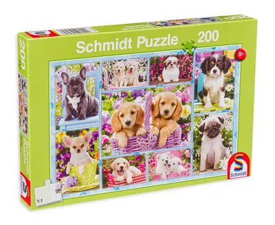 Puzzle Schmidt din 200 de piese - Puppies