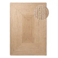 Covor în culoare naturală/în culoare naturală deschisă reversibil/țesut manual din iută 160x230 cm Juno – Hanse Home