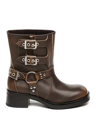 Ghete de piele Becase - Maro