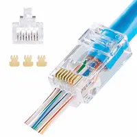 Mufa UTP Cat6E perforata (pass through) / 1377 (100buc)