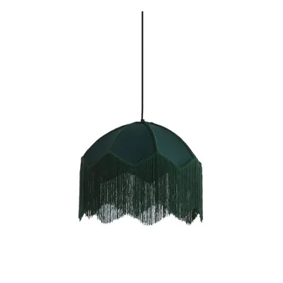 Lustră în culoarea petrol cu abajur textil ø 40 cm Malacia – Light & Living
