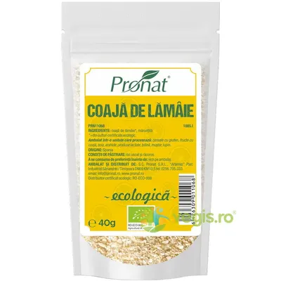 Coaja de Lamaie Maruntita Ecologica/Bio 40g