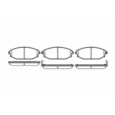 Set placute frana, frana disc REMSA 0734.02