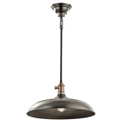 Lampa suspendata Cobson 1 Light Pendant/Semi Flush – Olde Bronze