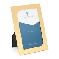 Ramă foto alămie cu picior de susținere din metal 12x17 cm Grenoble – Zilverstad