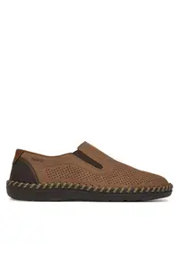 Pantofi barbati - bej - piele naturala