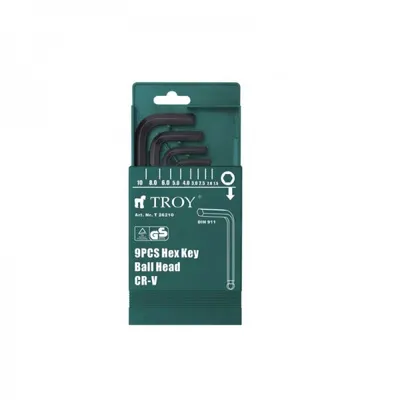 Set chei imbus Hex Troy 26210, O1.5 - 10 mm, 8 piese