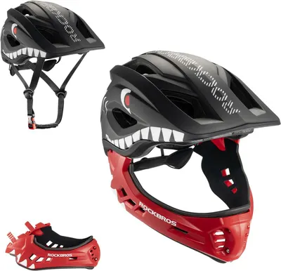 Casca copii Rockbros, fullface, S, 48-53 cm, Rosie