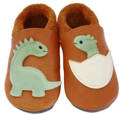 Papuci pentru bebeluși Baobaby - Dino surprise, mărimea 21/22