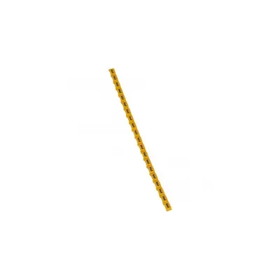 Eticheta Duplix - negru capital letter on yellow backgrotund - ''E''