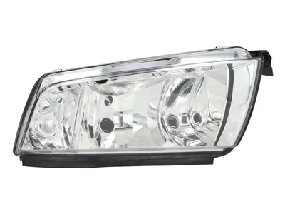 Far stanga potrivit SKODA FABIA 1999-2008 - (H3/H7, reglaj electric, fundal argintiu)